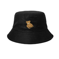 Unisex Simple Style Bear Wide Eaves Bucket Hat main image 5