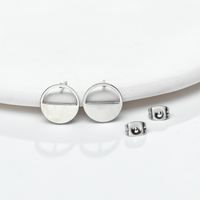 Simple Style Geometric Stainless Steel Ear Studs Plating No Inlaid Stainless Steel Earrings main image 4