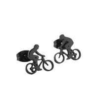 Original Design Bicycle Titanium Steel Ear Studs Plating No Inlaid Stainless Steel Earrings main image 2
