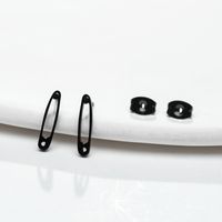 Simple Style Pin Stainless Steel Ear Studs Plating No Inlaid Stainless Steel Earrings sku image 2