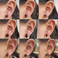 Simple Style Geometric Stainless Steel Earrings Plating No Inlaid Stainless Steel Earrings main image 1