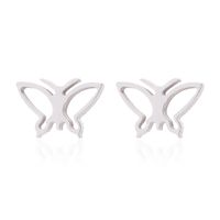 Simple Style Geometric Stainless Steel Earrings Plating No Inlaid Stainless Steel Earrings sku image 1