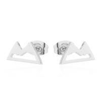 Simple Style Geometric Stainless Steel Earrings Plating No Inlaid Stainless Steel Earrings sku image 3