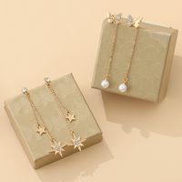 Mode Schmetterling Metall Überzug Inlay Künstliche Perle Künstlicher Diamant Ohrringe main image 5