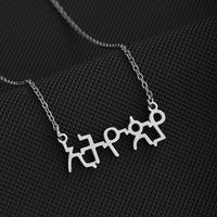 Fashion Geometric Stainless Steel Necklace Plating Stainless Steel Necklaces sku image 1