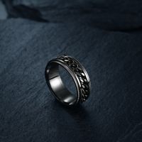 Fashion Geometric Titanium Steel Rings Polishing Stainless Steel Rings main image 3