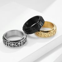 Fashion Letter Stainless Steel Rings Plating Stainless Steel Rings main image 2