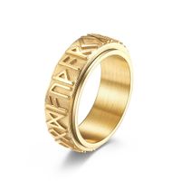 Fashion Letter Stainless Steel Rings Plating Stainless Steel Rings sku image 9