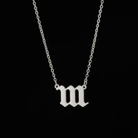 201 Stainless Steel 18K Gold Plated Hip-Hop Plating Number Necklace sku image 1