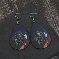 Funny Halloween Pattern Synthetics Printing No Inlaid Earrings main image 3
