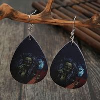 Funny Halloween Pattern Synthetics Printing No Inlaid Earrings main image 1