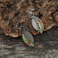 Fashion Leaf Alloy Plating No Inlaid Earrings main image 4