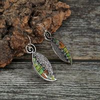 Fashion Leaf Alloy Plating No Inlaid Earrings main image 3