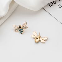 Fashion Insect Alloy Diamond Rhinestone Earrings main image 5