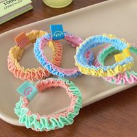 Sweet Color Block Cloth Braid No Inlaid Hair Scrunchies main image 1