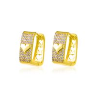 Fashion Geometric Diamond Copper Rhinestones Earrings main image 5