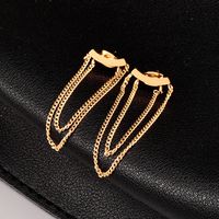 Ethnic Style Geometric Stainless Steel Ear Studs Plating No Inlaid Stainless Steel Earrings main image 3
