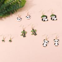 Niedliche Panda-legierung Ohrringe main image 4