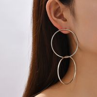 Einfache Stil Solid Farbe Legierung Ohrringe sku image 1
