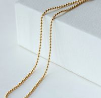 Einfache Stil Geometrische Titan Stahl Halskette Perlen Edelstahl Halsketten main image 4