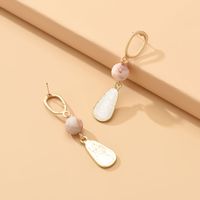 Simple Style Water Droplets Alloy Inlay Resin Drop Earrings 1 Pair main image 3