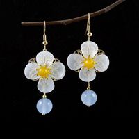 Vintage Style Flower Alloy Plating Earrings main image 5