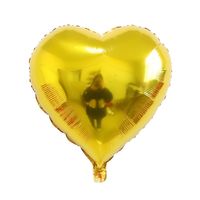 Fournitures De Mariage En Aluminium Film Surdimensionné En Forme De Coeur Couleur Unie Ballon D'hélium Décoratif sku image 1