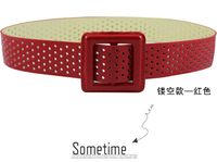 Casual Square Pu Leather Metal Button Alloy Belt sku image 5