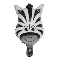 New Mini Party Cartoon Deer Head Monkey Head Animal Head Aluminum Film Balloon sku image 2