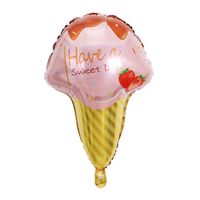 Summer Ice Cream Donut Cone Party Décor Festif Ballons En Aluminium sku image 2