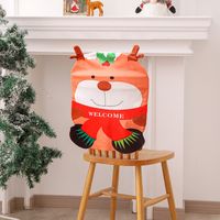 Cartoon Snowman Old Man Dining Table And Chair Backrest Cover Christmas Decoration Wholesale Nihaojewelry sku image 6