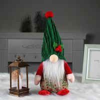 Cute Cherry Faceless Creative Red And Green Hooded Dwarf Doll Table Decorations sku image 3