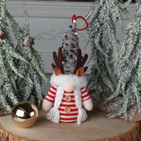 Cute Christmas Tree Decoration Luminous Elf Doll Pendant Window Hanger sku image 8