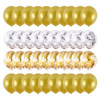 Rose Gold 12-inch Sequined Balloon Rubber Balloons Birthday Decoration Set sku image 2