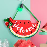 Home Decoration Watermelon Wooden Sign Bow Hanging Door Knocker main image 1