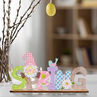 Easter Rabbit Letter Wood Decorations Party Party Supplies main image 4