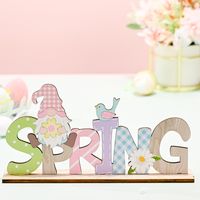 Easter Rabbit Letter Wood Decorations Party Party Supplies sku image 2