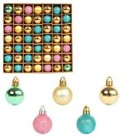 Fashion Light Colorful Electroplating Ball Christmas Tree Hanging Ornament sku image 44