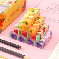 Cute Cartoon Fruit Pattern Eraser For Children main image 4