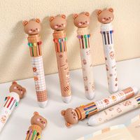 Cute Cartoon Bear Pressing 10-color Ballpoint Pen main image 4