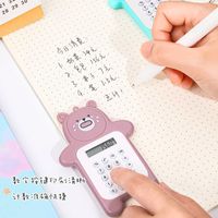 Cartoon Cute Bear Shaped Fashion Mini-portable Small Calculator main image 3