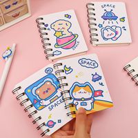 Cute Cartoon Portable Loose-leaf Small Size A7 Notebook main image 1