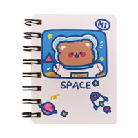 Cute Cartoon Portable Loose-leaf Small Size A7 Notebook main image 4