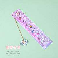 Fashion Cute Multifunctional Learning Pendant Bookmark Painting Ruler 15cm sku image 5
