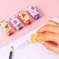 Cute Cartoon Fruit Pattern Eraser For Children main image 2