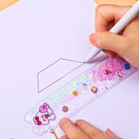Fashion Cute Multifunctional Learning Pendant Bookmark Painting Ruler 15cm main image 4