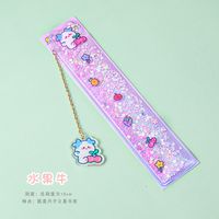 Fashion Cute Multifunctional Learning Pendant Bookmark Painting Ruler 15cm sku image 2