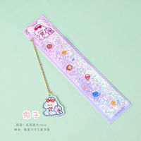 Fashion Cute Multifunctional Learning Pendant Bookmark Painting Ruler 15cm sku image 6