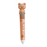 Cute Cartoon Bear Pressing 10-color Ballpoint Pen main image 3