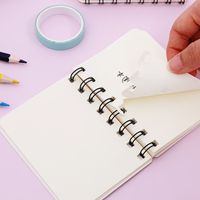 Cute Cartoon Portable Loose-leaf Small Size A7 Blank Paper Notebook main image 5
